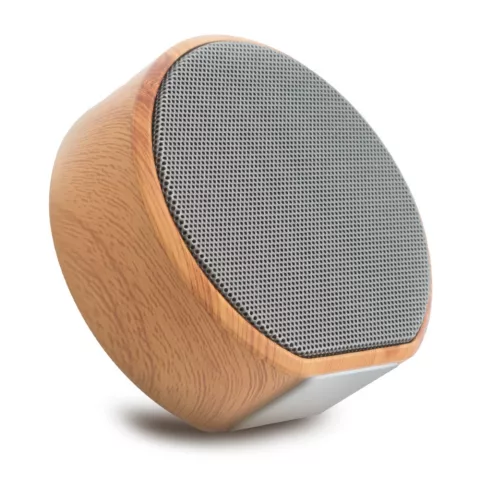 A60 Holz Textur Drahtloser Bluetooth-Lautsprecher - Mini Subwoofer Grau