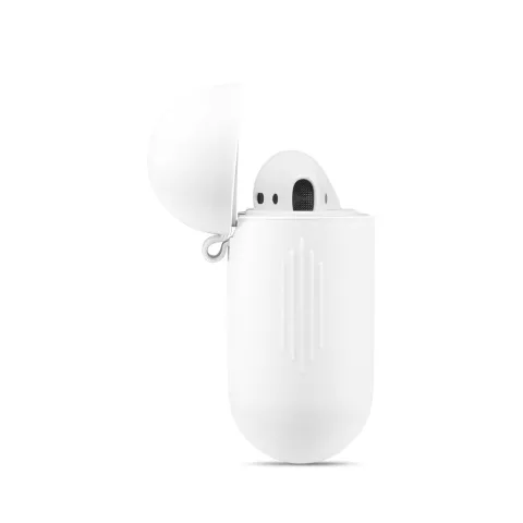 Weiche Silikonh&uuml;lle f&uuml;r Apple AirPods H&uuml;lle - Weiss