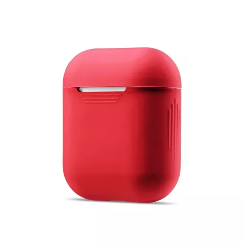 Weiche Silikonh&uuml;lle f&uuml;r Apple AirPods H&uuml;lle - Rot