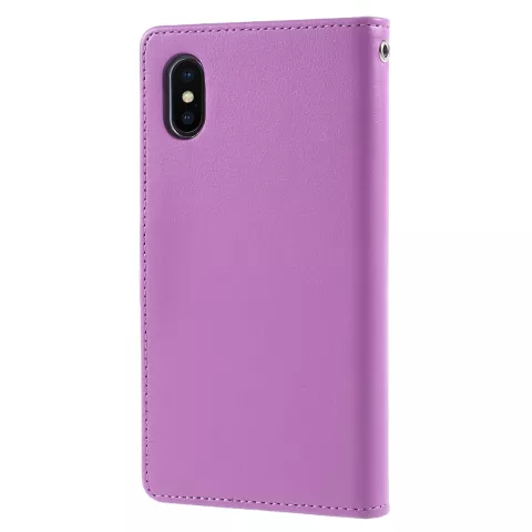 Mercury Goospery Rich Walletcase 7 Karten Kunstleder iPhone X XS H&uuml;lle - Lila