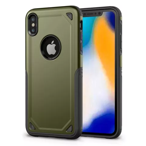 ProArmor Schutzh&uuml;lle Schutz iPhone XS Max H&uuml;lle - Gr&uuml;ne Armee