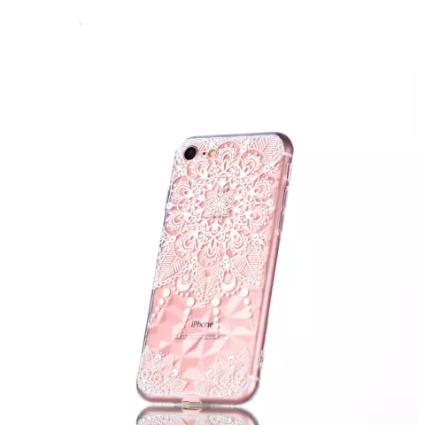 Transparente Mandala TPU H&uuml;lle iPhone 7 8 SE 2020 SE 2022 - Transparent
