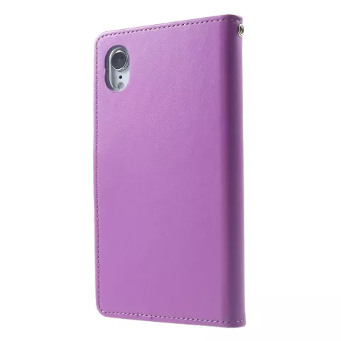 Mercury Goospery Rich Walletcase 7 Karten Kunstleder iPhone XR H&uuml;lle - Lila