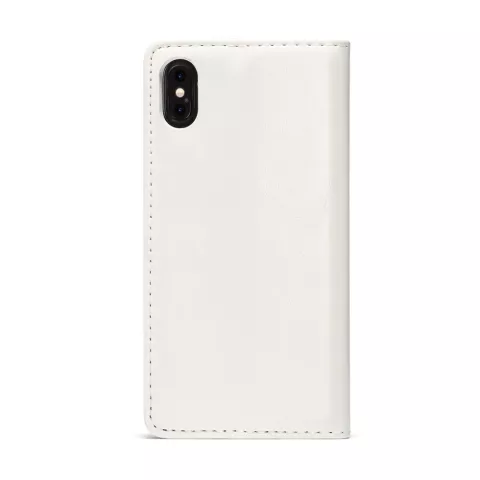 Caseme Kunstleder Wallet Kartenhalter H&uuml;lle f&uuml;r iPhone XS Max H&uuml;lle - wei&szlig;