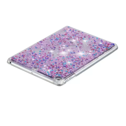 Glitter TPU iPad 2017 2018 Cover - Lila