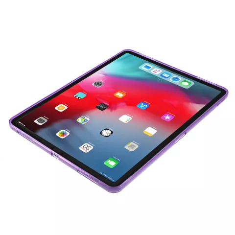 Flexibler TPU-Schutz Schutzh&uuml;lle iPad Pro 12.9 2018 - Lila H&uuml;lle