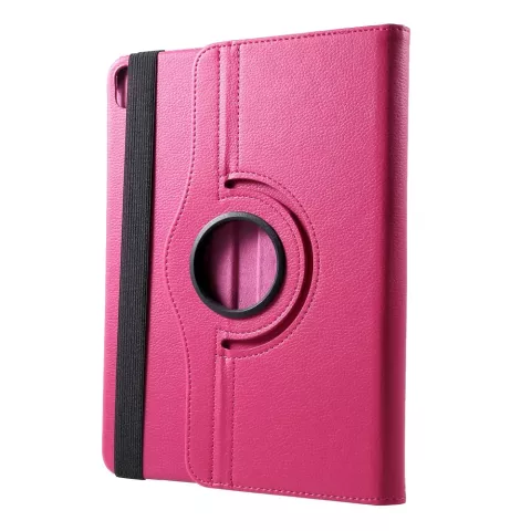 Leder Litchi Grain iPad Pro 12.9 inch (2018 2020 2021 2022) H&uuml;lle mit &Auml;rmel und Abdeckung - Pink