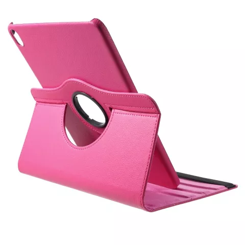 Leder Litchi Grain iPad Pro 12.9 inch (2018 2020 2021 2022) H&uuml;lle mit &Auml;rmel und Abdeckung - Pink