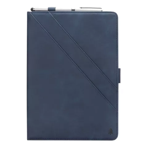 Leder iPad Pro 12,9-Zoll-2018 Fall mit H&uuml;lle Brieftasche Brieftasche Brieftasche - Blau