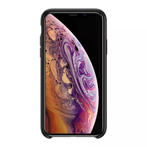 Baseus Original LSR Serie Liquid Silicone Gel H&uuml;lle iPhone X XS Cover - Schwarz