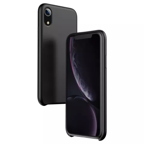 Baseus Original LSR Serie Liquid Silicone Gel H&uuml;lle iPhone XR Cover - Schwarz