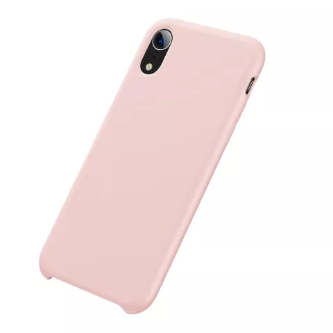 Baseus Original LSR Serie Liquid Silicone Gel H&uuml;lle iPhone XR Cover - Pink