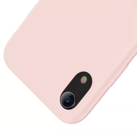 Baseus Original LSR Serie Liquid Silicone Gel H&uuml;lle iPhone XR Cover - Pink