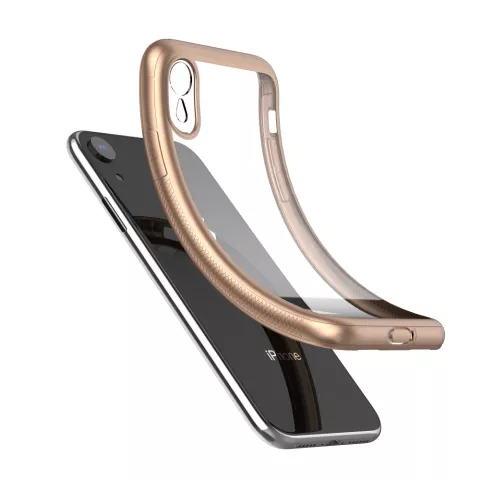 LEEU Design Gold Transparente H&uuml;lle iPhone XR - Gold