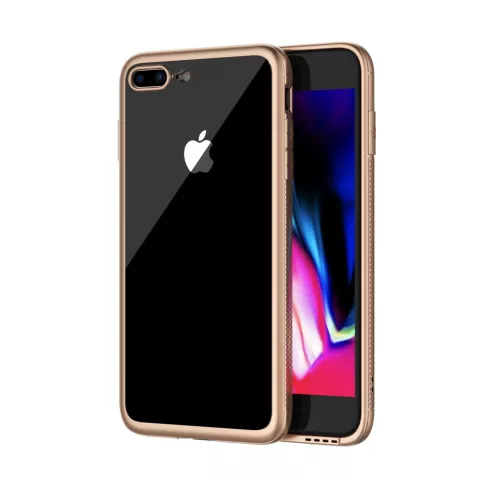 LEEU Design Gold transparente TPU-H&uuml;lle f&uuml;r iPhone 7 Plus 8 Plus - Gold