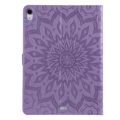 Sonnenblume Leder iPad Pro 11-Zoll-2018 Fall Cover Wallet - Lila