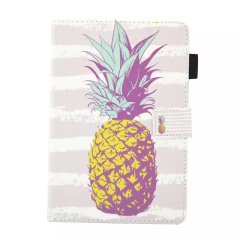 Ananas Ananas Flip Case Leder Flip Cover iPad Mini 1 2 3 4 5 - Hellrosa Weiss