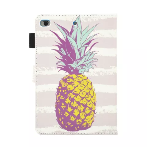 Ananas Ananas Flip Case Leder Flip Cover iPad Mini 1 2 3 4 5 - Hellrosa Weiss