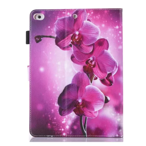 Orchidee Blume Flip Fall Lederh&uuml;lle iPad Mini 1 2 3 4 5 - Lila Pink