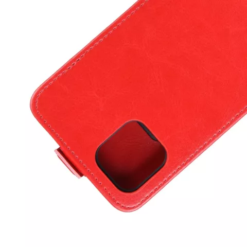 Vertical Flip Brieftasche aus Kunstleder f&uuml;r iPhone 11 Pro Max - Rot