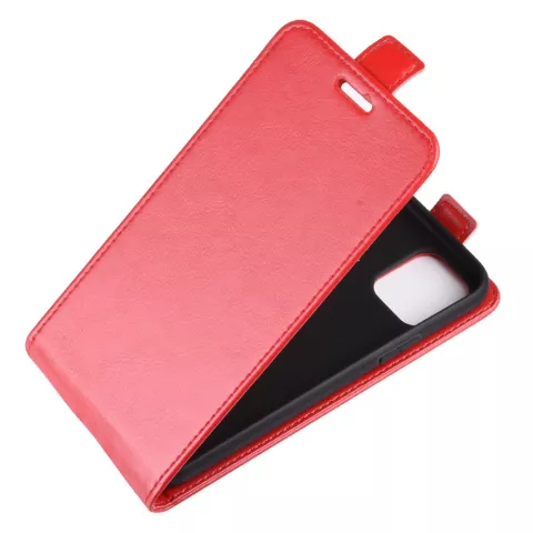 Vertical Flip Brieftasche aus Kunstleder f&uuml;r iPhone 11 Pro Max - Rot