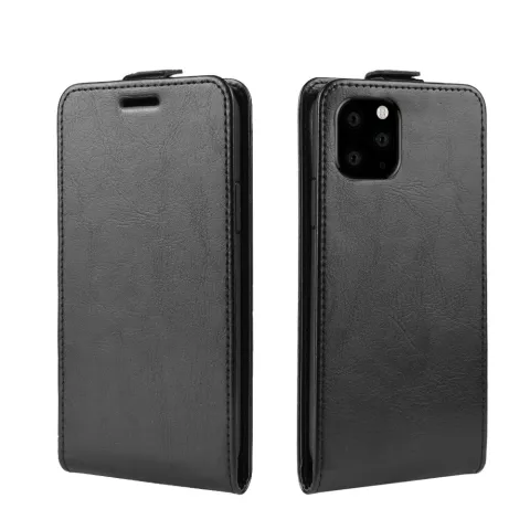 Vertical Flip Brieftasche aus Kunstleder f&uuml;r iPhone 11 Pro Max - Schwarz