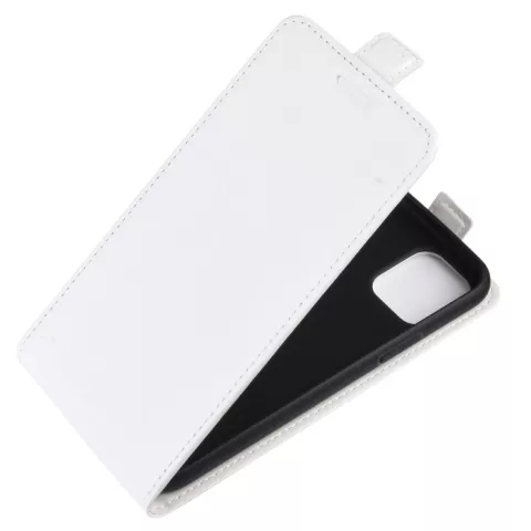 Vertical Flip Brieftasche aus Kunstleder f&uuml;r iPhone 11 Pro Max - Weiss