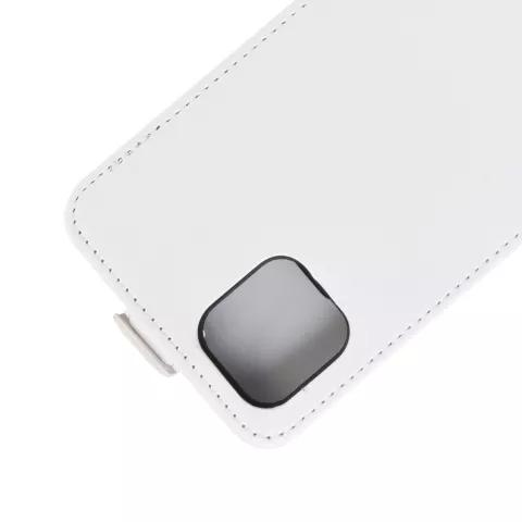 Vertical Flip Brieftasche aus Kunstleder f&uuml;r iPhone 11 Pro - Weiss