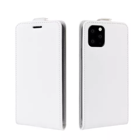 Vertical Flip Brieftasche aus Kunstleder f&uuml;r iPhone 11 Pro - Weiss