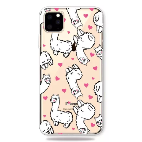 Tiere Cocky Alpaca Hearts Fall iPhone 11 Pro TPU Fall - Transparent