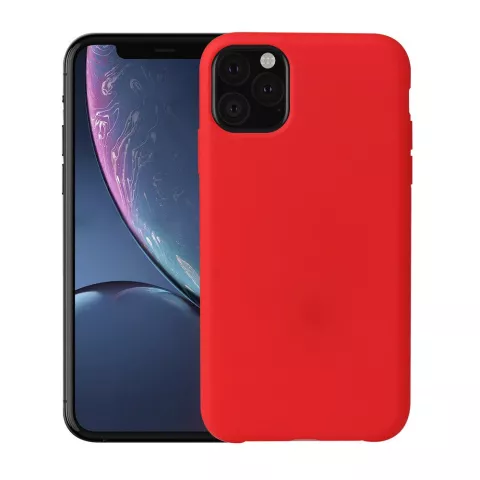 Weiche seidige iPhone 11 Pro Max rote H&uuml;lle TPU H&uuml;lle - rot