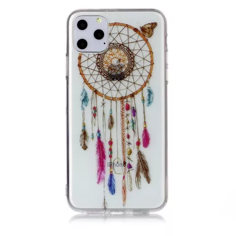 Dreamcatcher Mandala Web Perlen Farbe Spirituelle H&uuml;lle TPU iPhone 11 Pro Max - Transparent