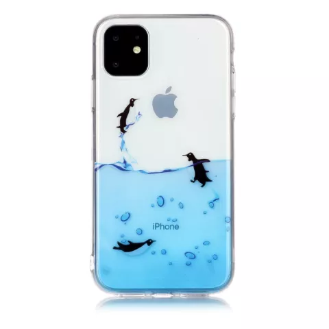 Pinguin Fall TPU Fall iPhone 11 - Transparent