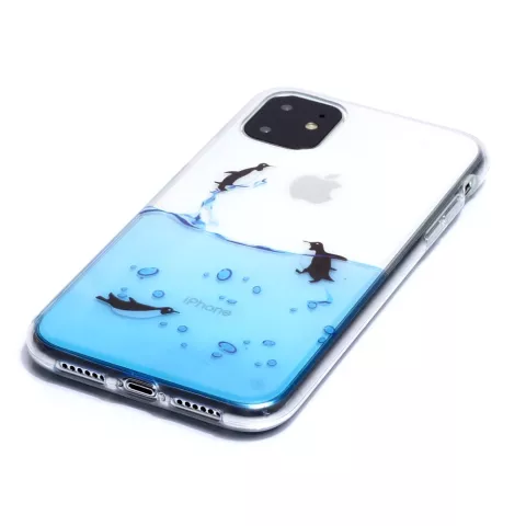 Pinguin Fall TPU Fall iPhone 11 - Transparent