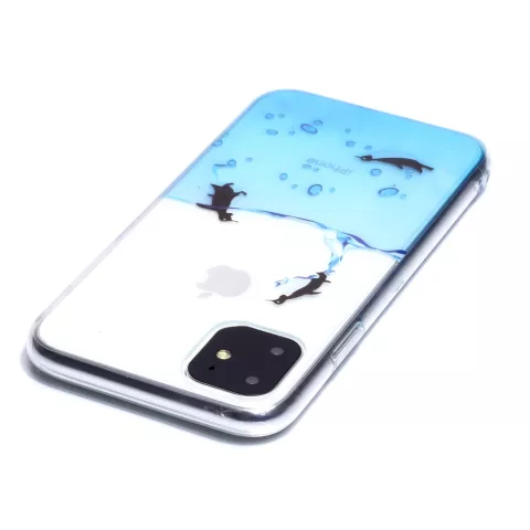 Pinguin Fall TPU Fall iPhone 11 - Transparent