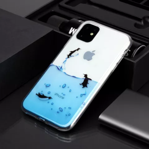 Pinguin Fall TPU Fall iPhone 11 - Transparent