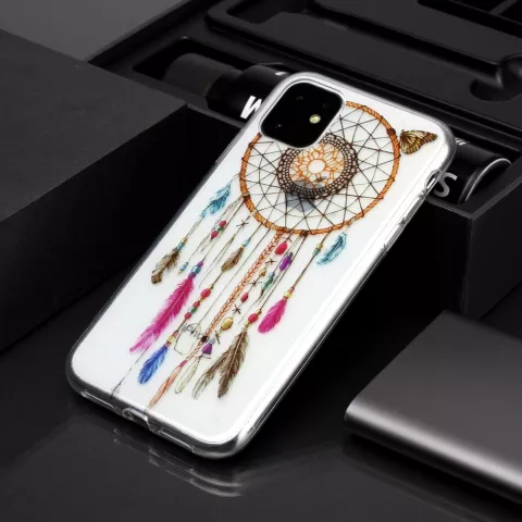 Dreamcatcher Mandala Web Perlen Farbe Spiritual Case Fall TPU iPhone 11 - Transparent