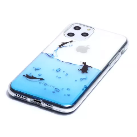 Pinguin H&uuml;lle TPU H&uuml;lle iPhone 11 Pro - Transparent