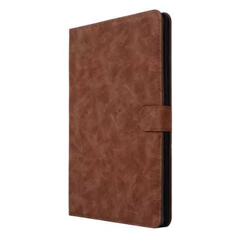 Vintage Kunstleder iPad 2017 2018 H&uuml;lle - Brown Wallet