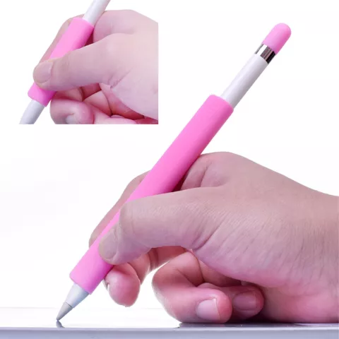 Silikonhalter H&uuml;lse &Auml;rmel Extra Schutz Anti-Rutsch Apple Pencil Pink