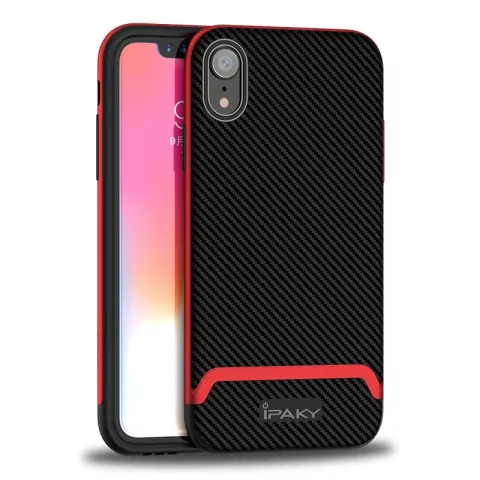 iPaky Bumblebee Hybrid Polycarbonat TPU iPhone XR Abdeckung - Rot