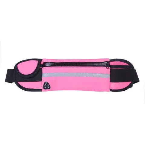 Taillentasche Sport l&auml;uft wasserdichten Smartphone G&uuml;rtel Flaschenhalter - Pink