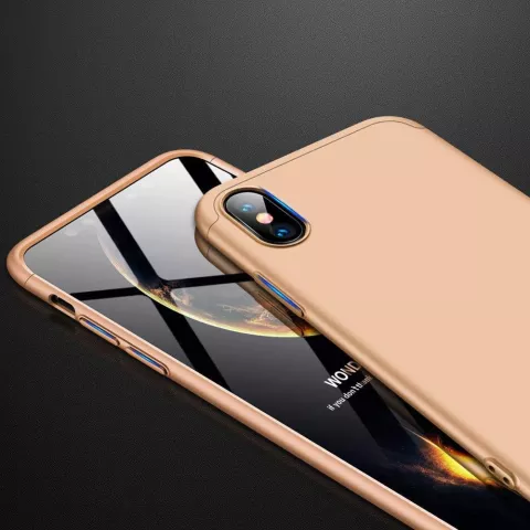 360 Schutzh&uuml;lle Abdeckung iPhone XR H&uuml;lle - Gold