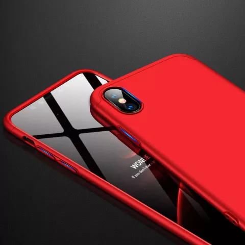 360 Schutzh&uuml;lle Abdeckung iPhone XR H&uuml;lle - Rot