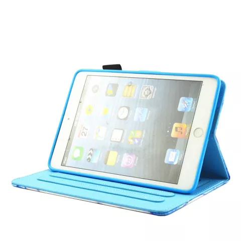 Ananas bunte Flip Case Leder Flip Cover iPad Mini 1 2 3 4 5 - Hellblau Pink Lila