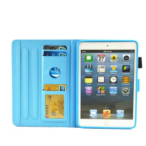 Ananas Ananas Flip Case Leder Flip Cover iPad Mini 1 2 3 4 5 - Hellrosa Weiss