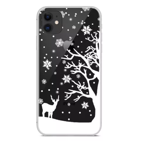 Weihnachten flexible Schneedecke Winter Fall Weihnachten iPhone 11 - Transparent