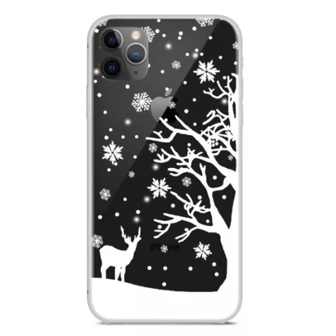Weihnachten flexible Schneedecke Winter Fall Weihnachten iPhone 11 Pro Max - Transparent