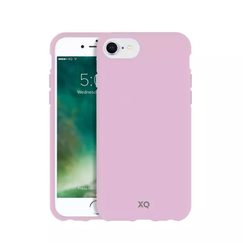 Xqisit ECO Flex H&uuml;lle Biologisch abbaubare Schutzh&uuml;lle iPhone 6 6s 7 8 SE 2020 SE 2022 - Pink