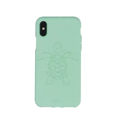 Pela Eco Eco-Friendly Case Biologisch abbaubare Schutzh&uuml;lle Kompatibel mit iPhone 11 Pro - Schildkr&ouml;te T&uuml;rkis